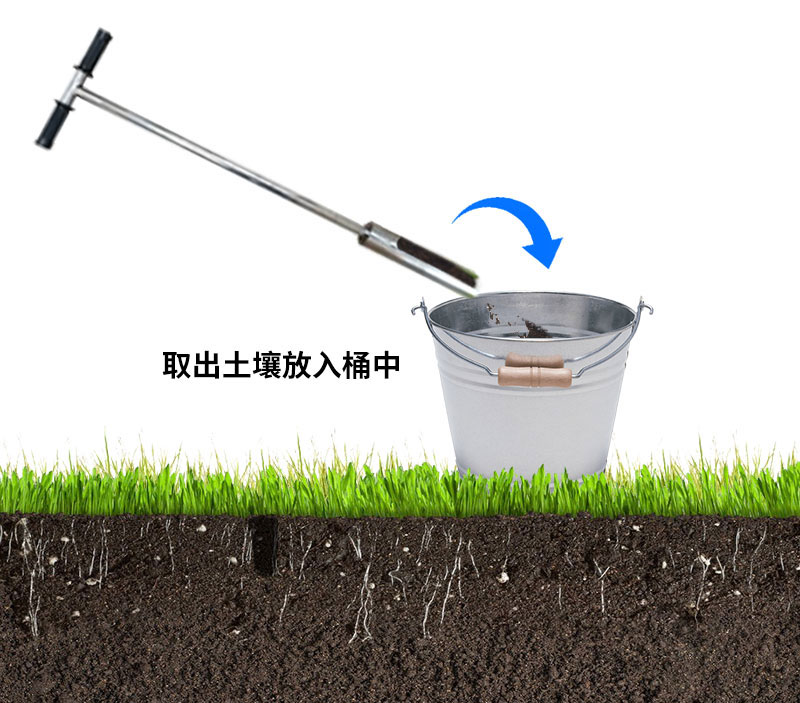 農業(yè)土壤墑情監(jiān)測設備安裝之取土鉆取土